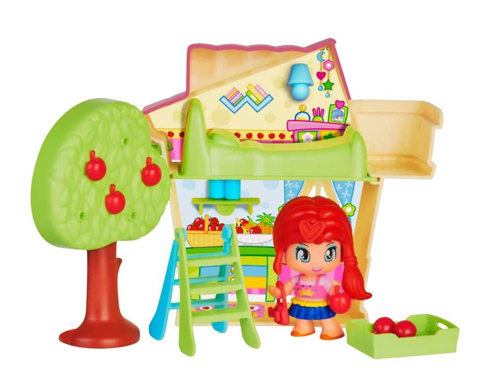 Pinypon City –  żółty Domek, zestaw z laleczką 7 cm