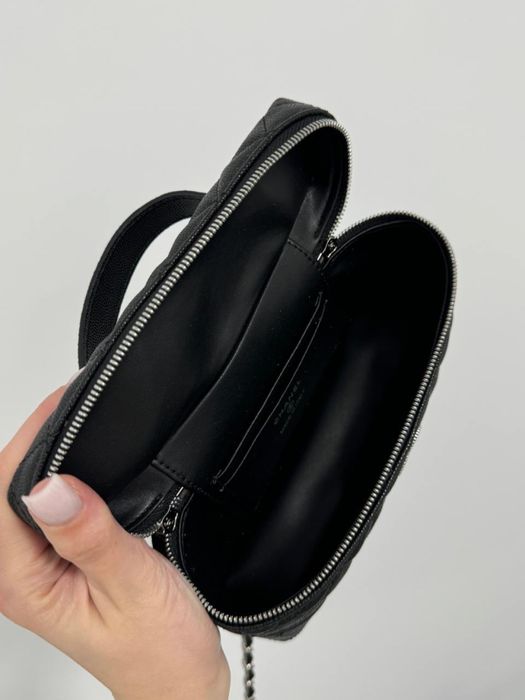 Сумка в стилі Chanel Caviar Quilted CC Top Handle Long Vanity