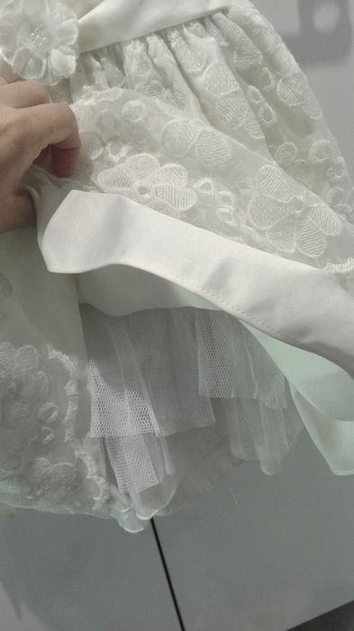 sukienka 2-3 latka haftowana elegancka chrzciny,urodziny, wesele