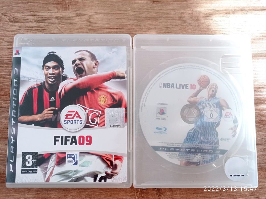 Gry na PS3, FIFA 9, NBA live 10