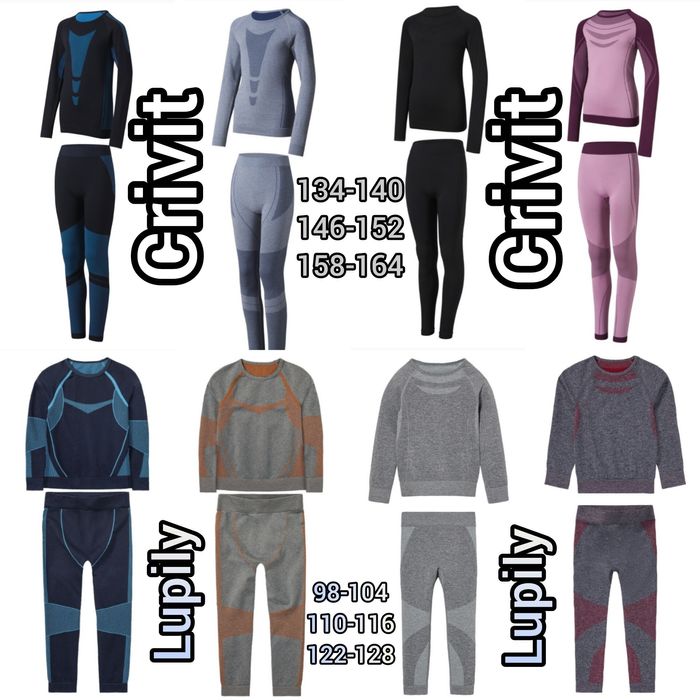 Термобілизна зональна безшовна преміум класу Lupilu/Crivit 86-164