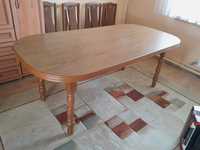 Duży stół rozkładany do salonu jadalni