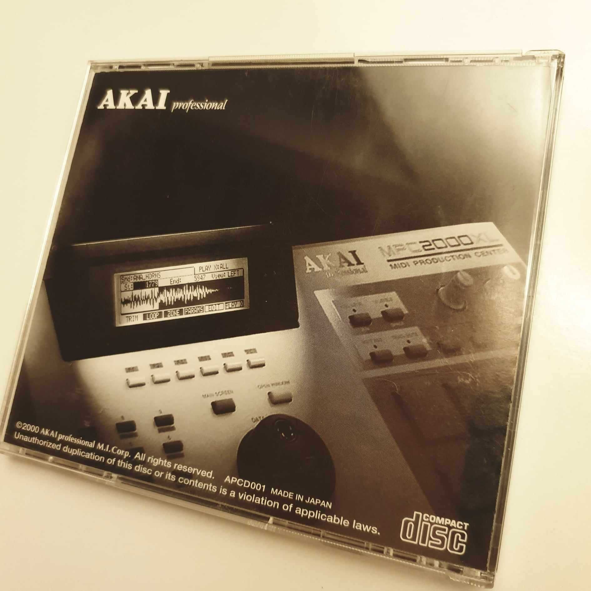Akai CD-ROM Sound Library MPC2000XL Vol.1