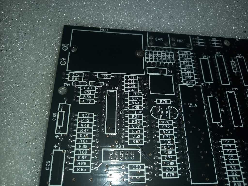 Płytka PCB ZX Spectrum 48 issue 3B, redrawn