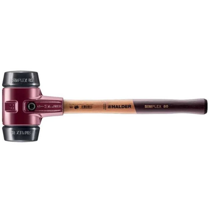 Młotek Brukarski do Kostki 80mm Simplex 80 Gumowy HALDER Guma 3,2kg