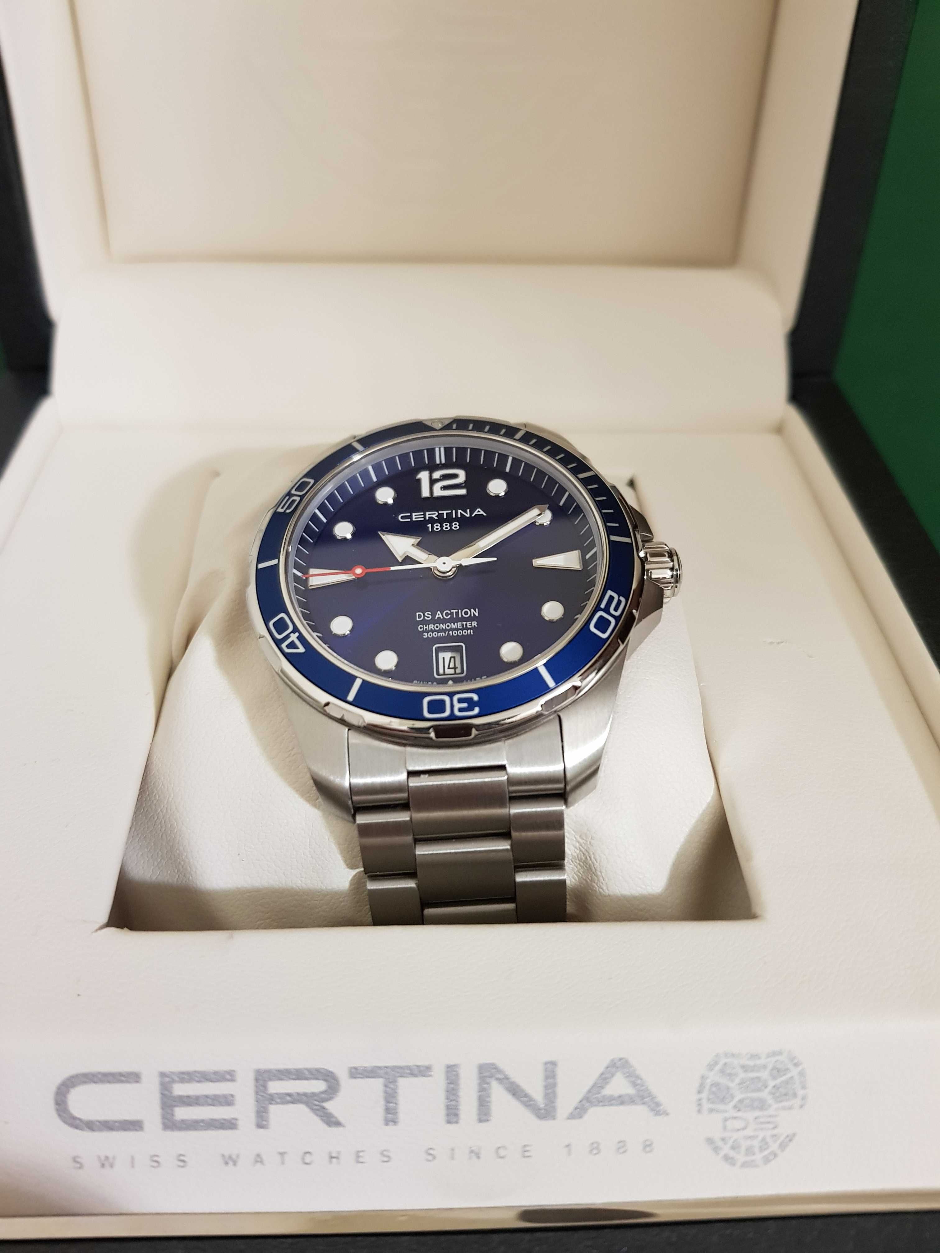 Certina DS Action Diver cosc Chronometer Blue 43 mm