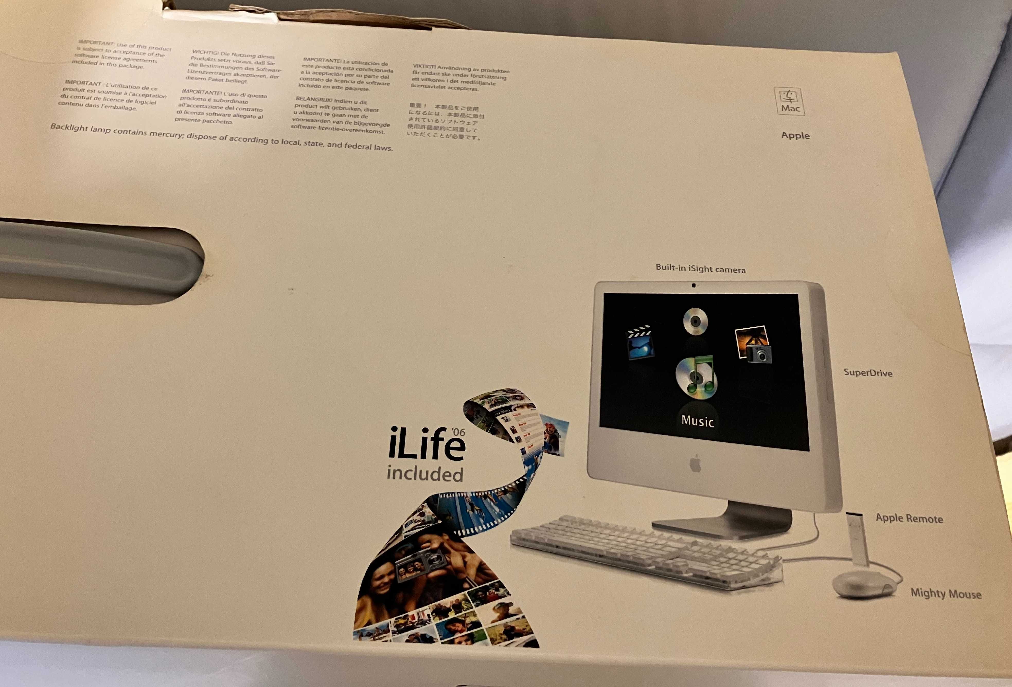 iMac 24 model A1200 - gratis 2 płyty Mac i PC firmy Apple