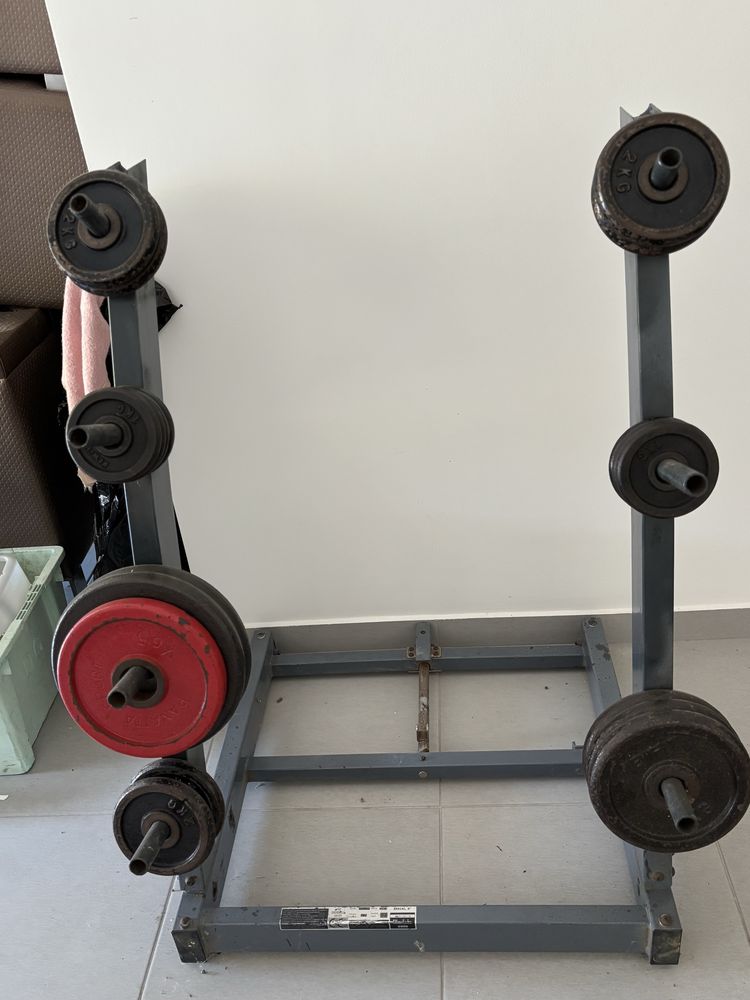 Conjunto de musculação completo