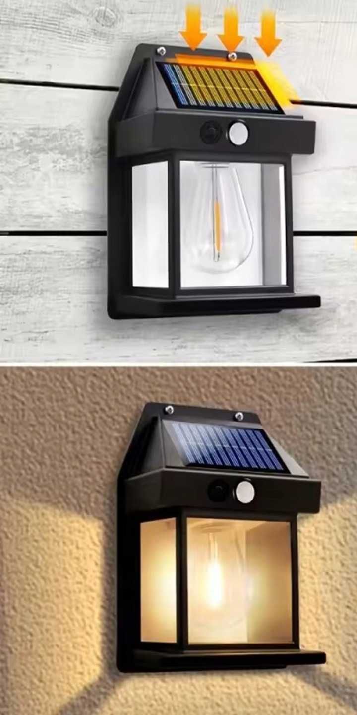 lampa solarna led kinkiet dekoracja ozdoba