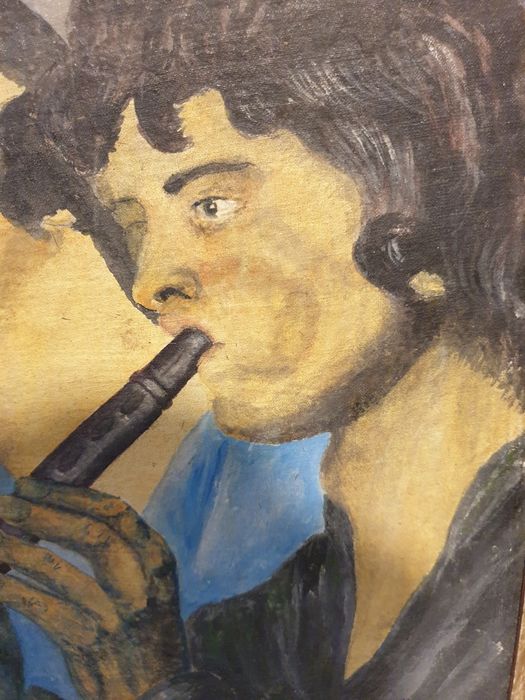 Músicos - Pintura em óleo sobre tela - assinada