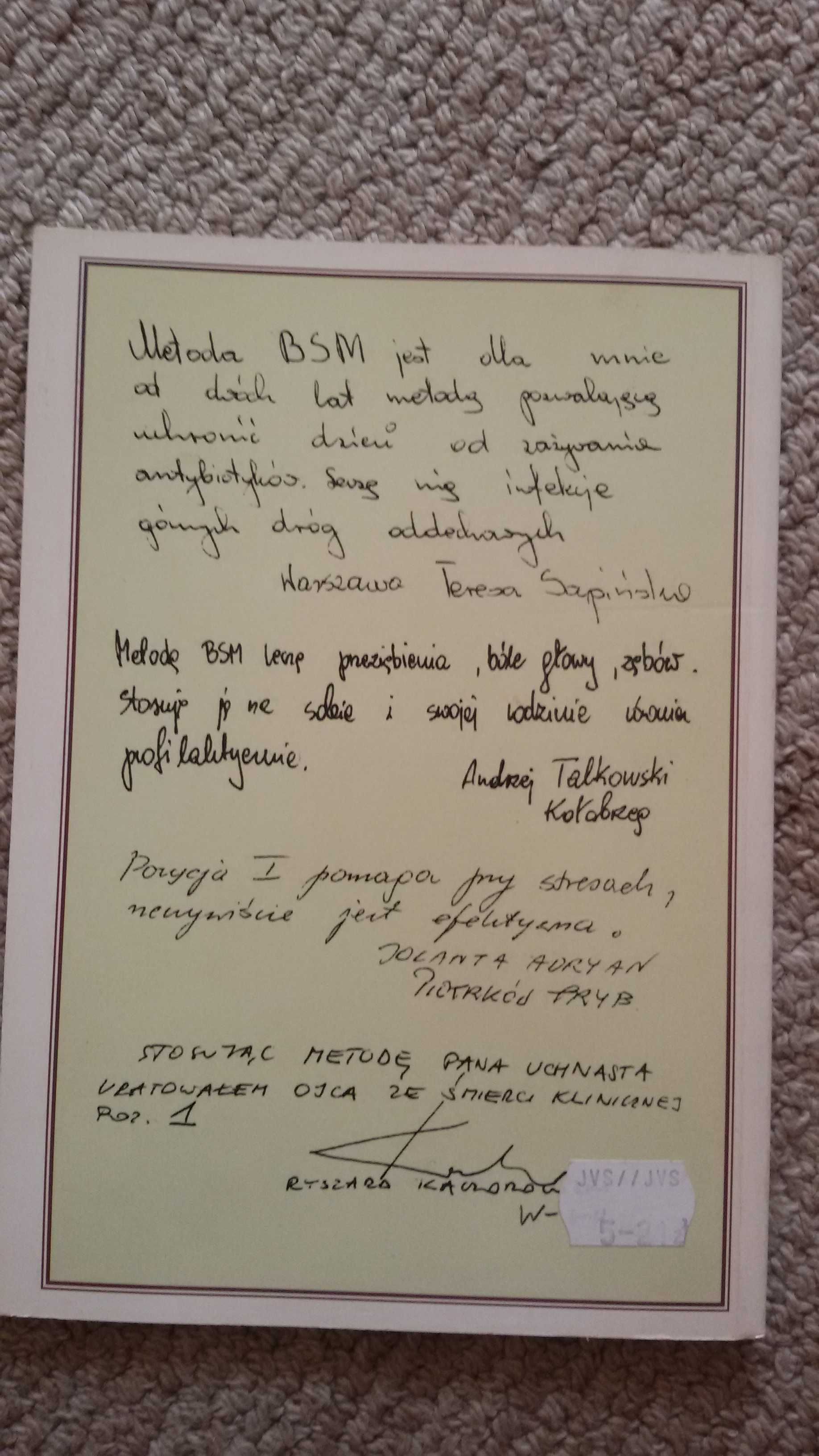 Samoleczenie Metodą B.S.M. Piotr Lewandowski