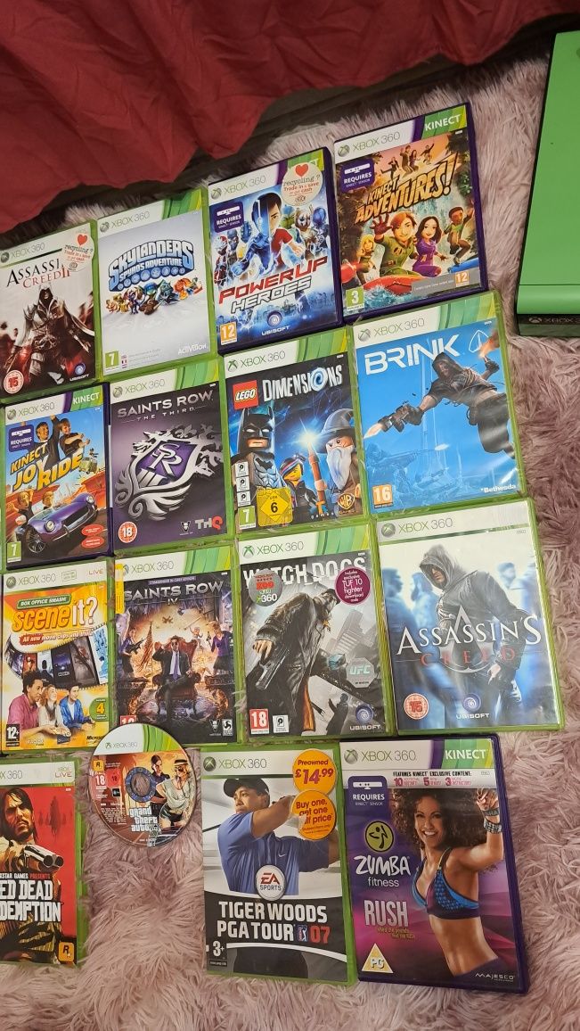 Mega zestaw Xbox 360 plus Sensor ruchu oraz 23 gry