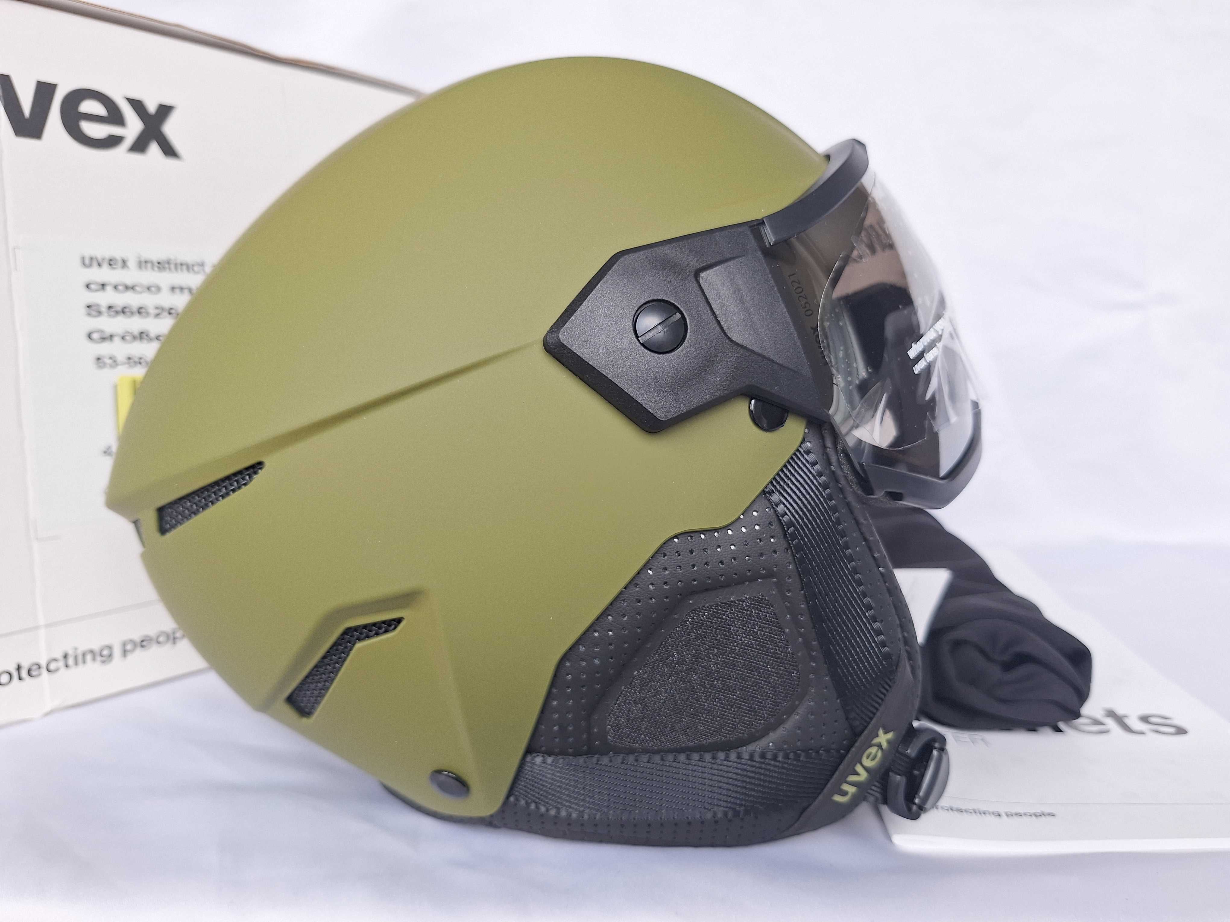 Kask narciarski Uvex Instinct Visor Croco Mat S 53-56cm