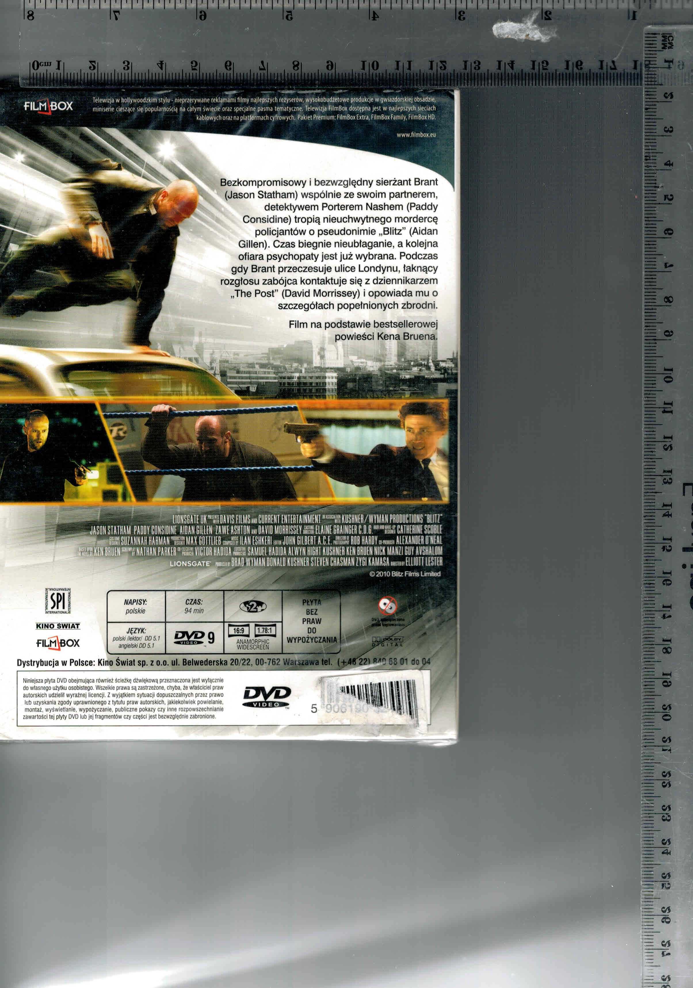 Blitz Jason Statham DVD