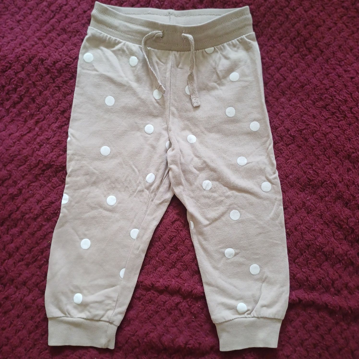 Brazowy dres bluza I spodnie 86 hm bawełna