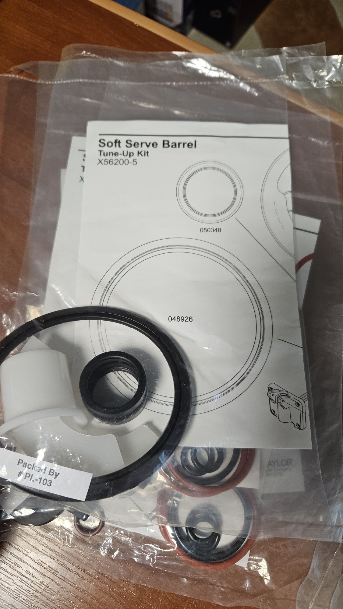 Uszczelka zestaw Taylor Tune-Up kit soft serve barell X56200-5