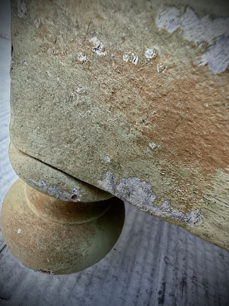 Witrynka komda z nadstawka vintage zielen shabby chic