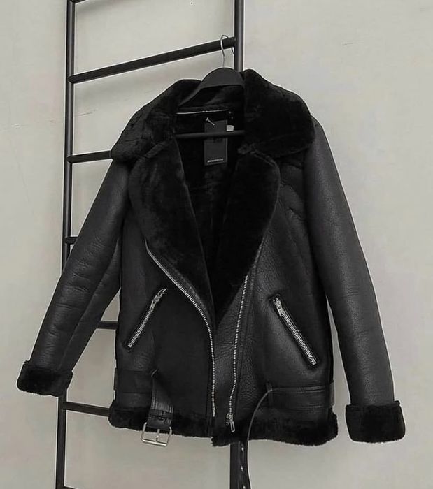 Дублёнка чёрная