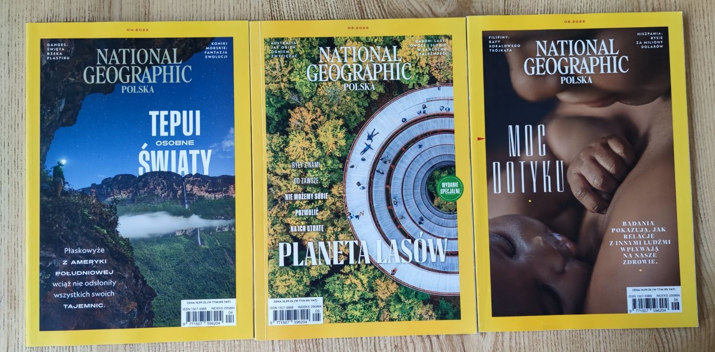 National Geographic Polska (3 szt. 2022 r.)