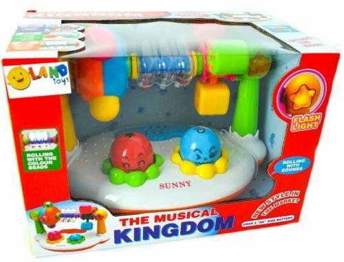 Interaktywna grzechotka muzyczne królestwo dla dzieci zabawka