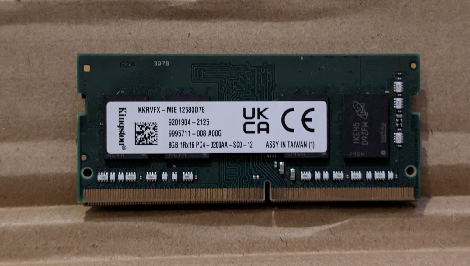 Оперативна пам'ять 16gb (2 х 8gb) для ноутбука sodimm ddr4 3200MHz