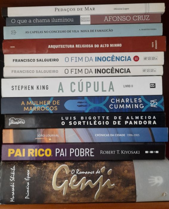 Lote de livros para venda