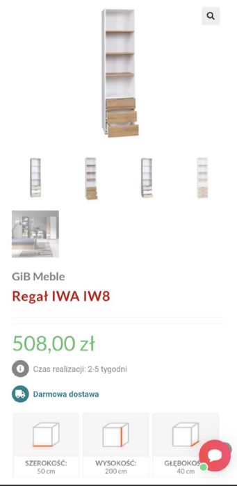 Sprzedam nowy regał