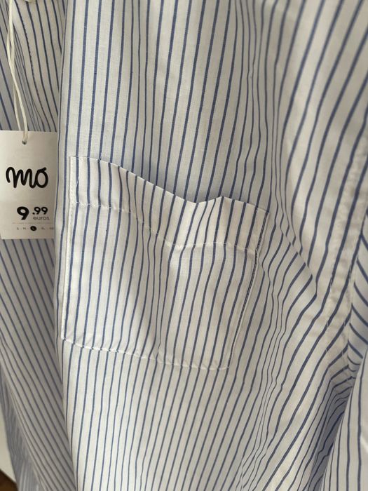 Camisa riscas azuis homem Modalfa