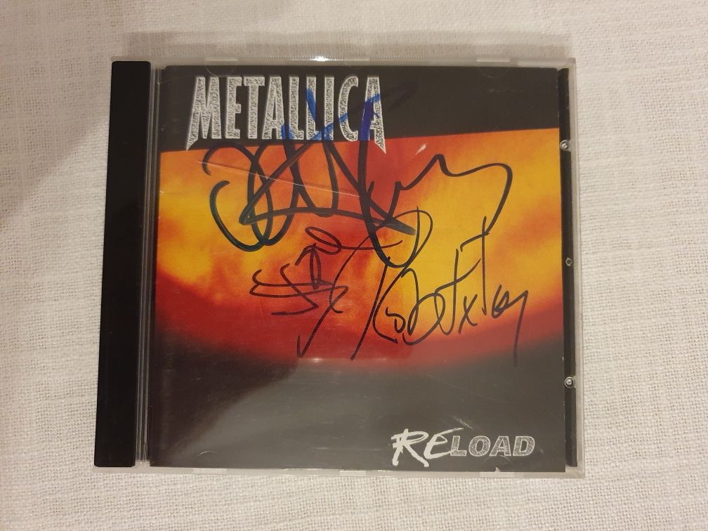 Metallica cd autografado Reload