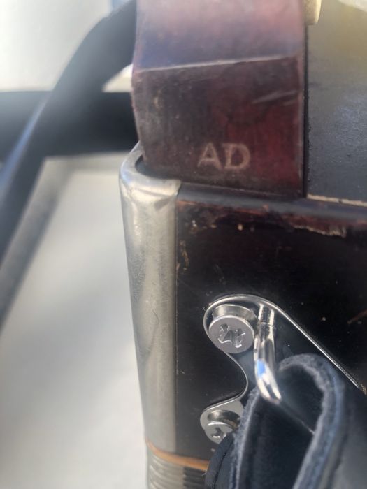 Concertina Rara Organola de Madeira 1920 AD LA RE Colecao