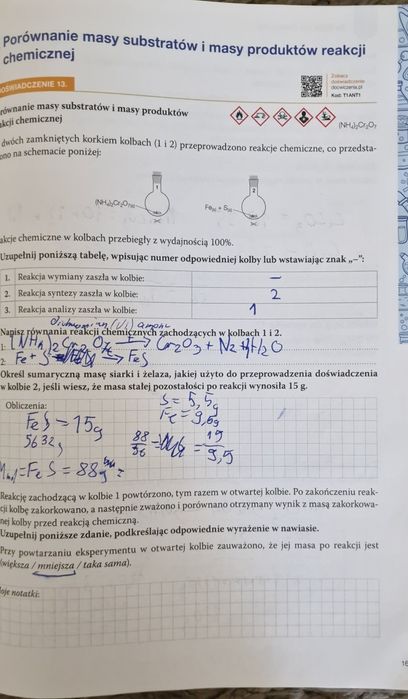 To jest chemia 1 karty pracy LO technikum