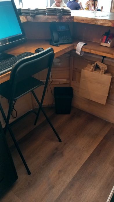 Balcão 100% madeira em L