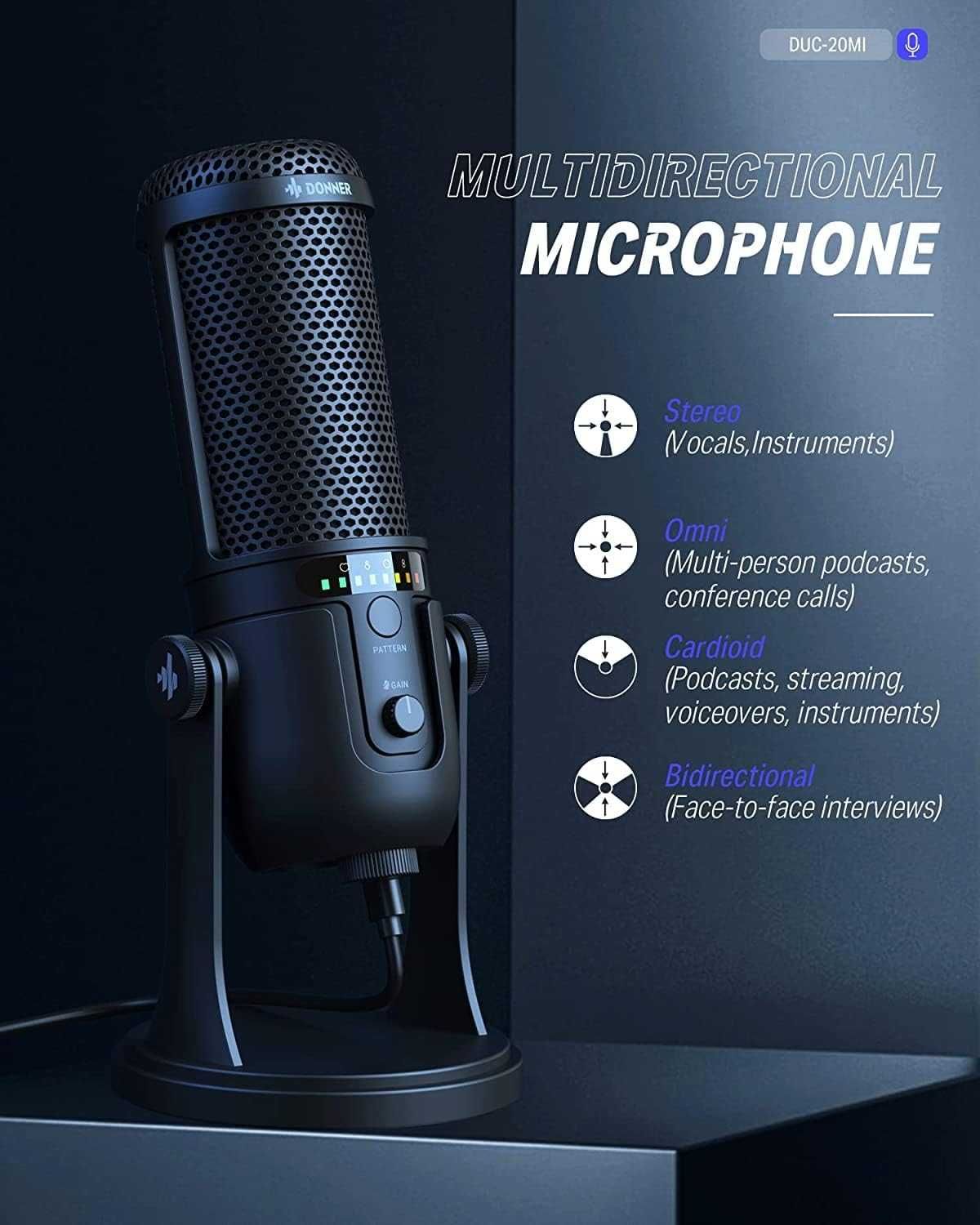 Mikrofon pojemnościowy USB Donner Neotrack-MI Premium