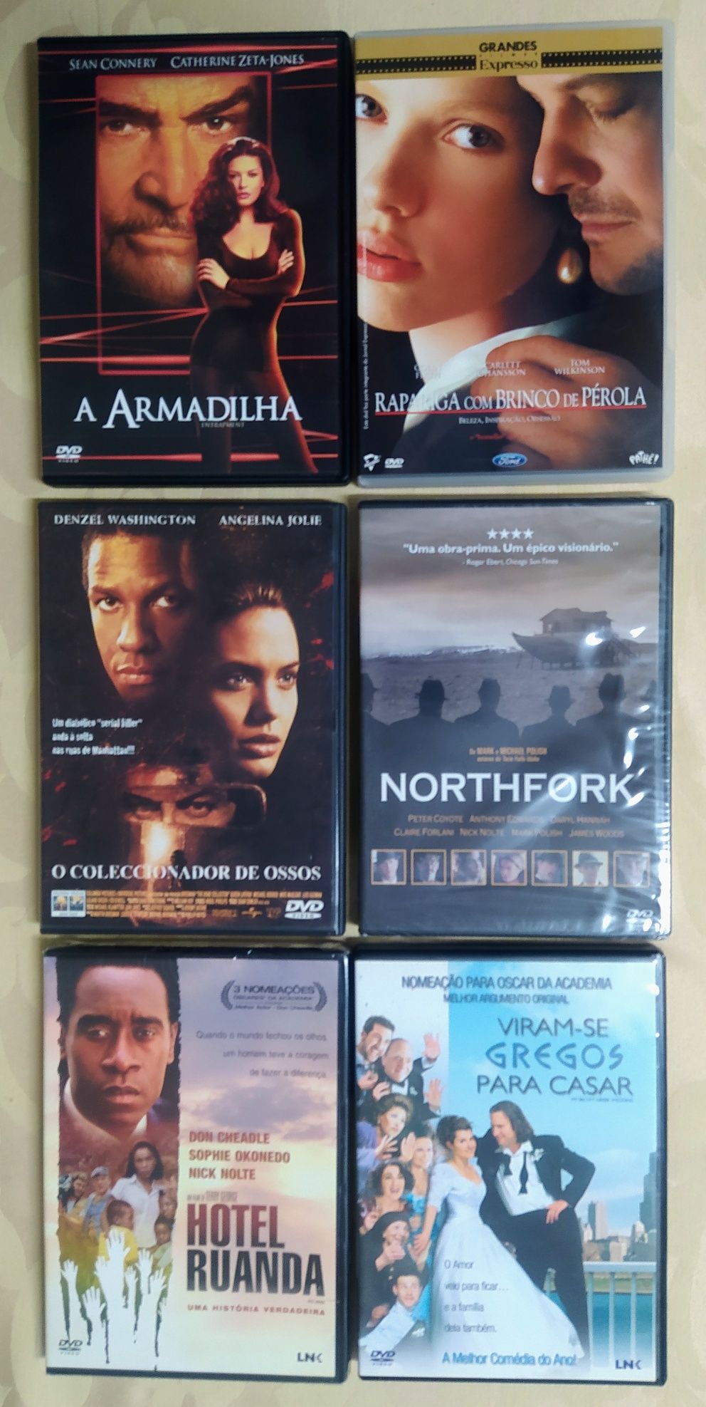 DVDs vários - em pack ou individual - preços variados