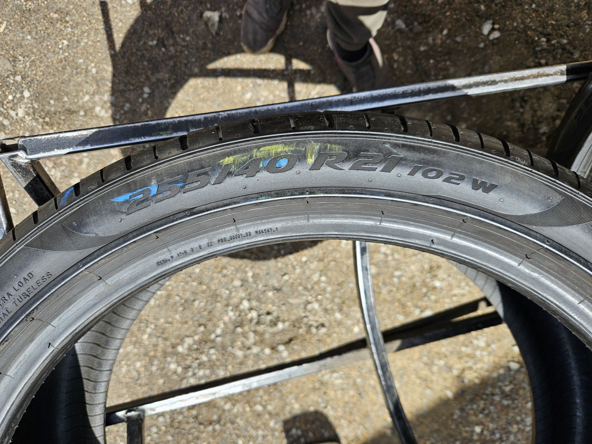 Шины БУ 285 35 / 255 40 R 21 Pirelli p zero pz4 AR комплект лето