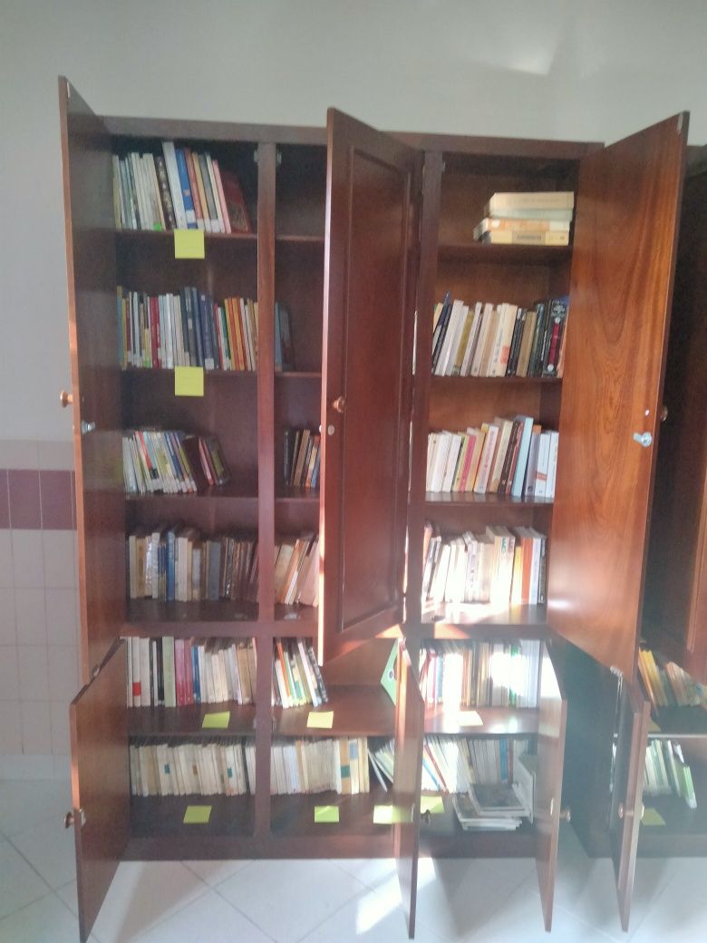 Armários com estante para biblioteca