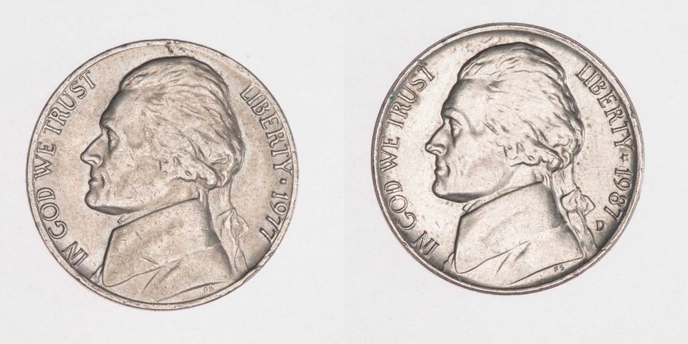 USA - 5 centów 1977, 1987 D