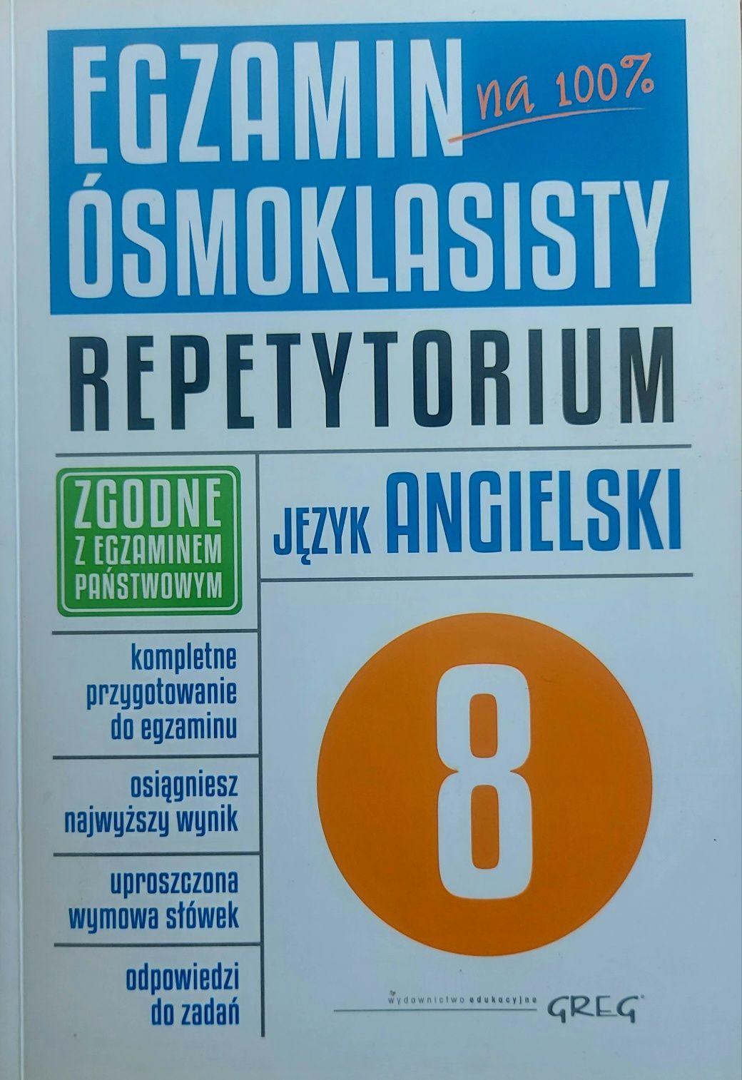 Repetytorium ósmoklasisty Język angielski Wyd. GREG