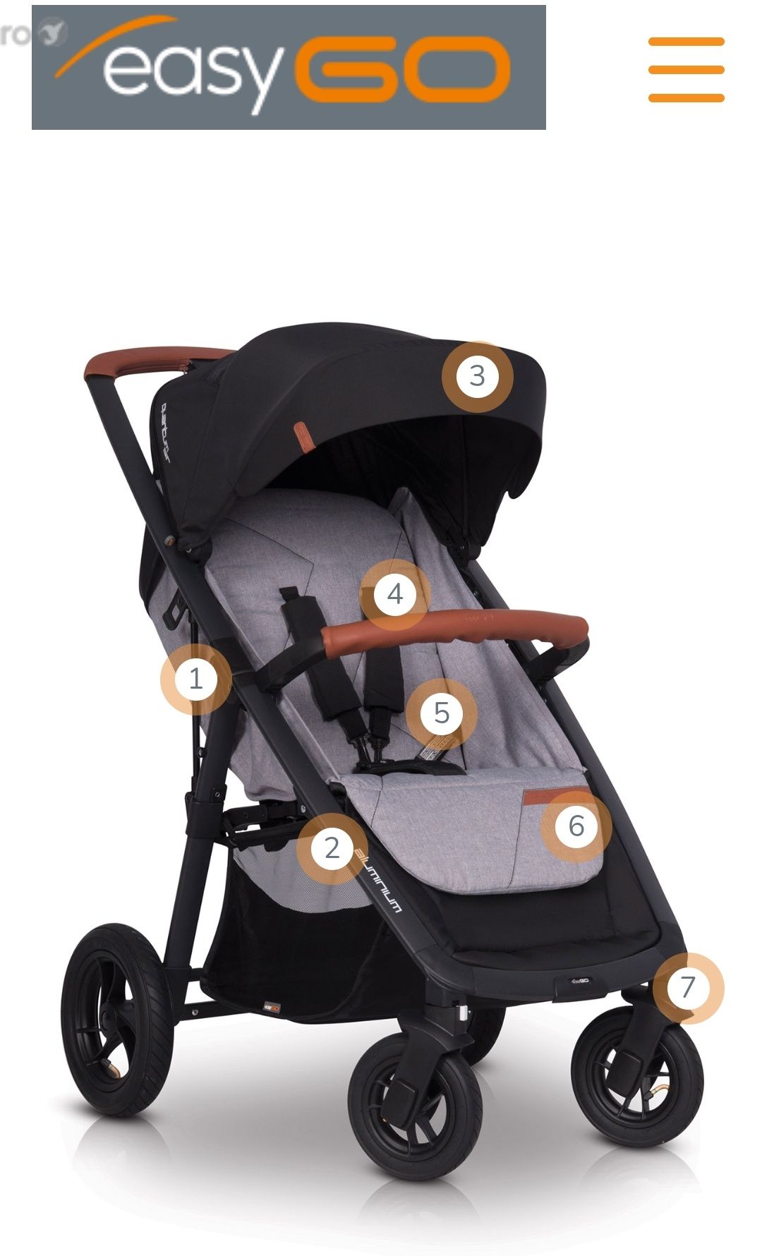 Wózek EasyGo Quantum Alu