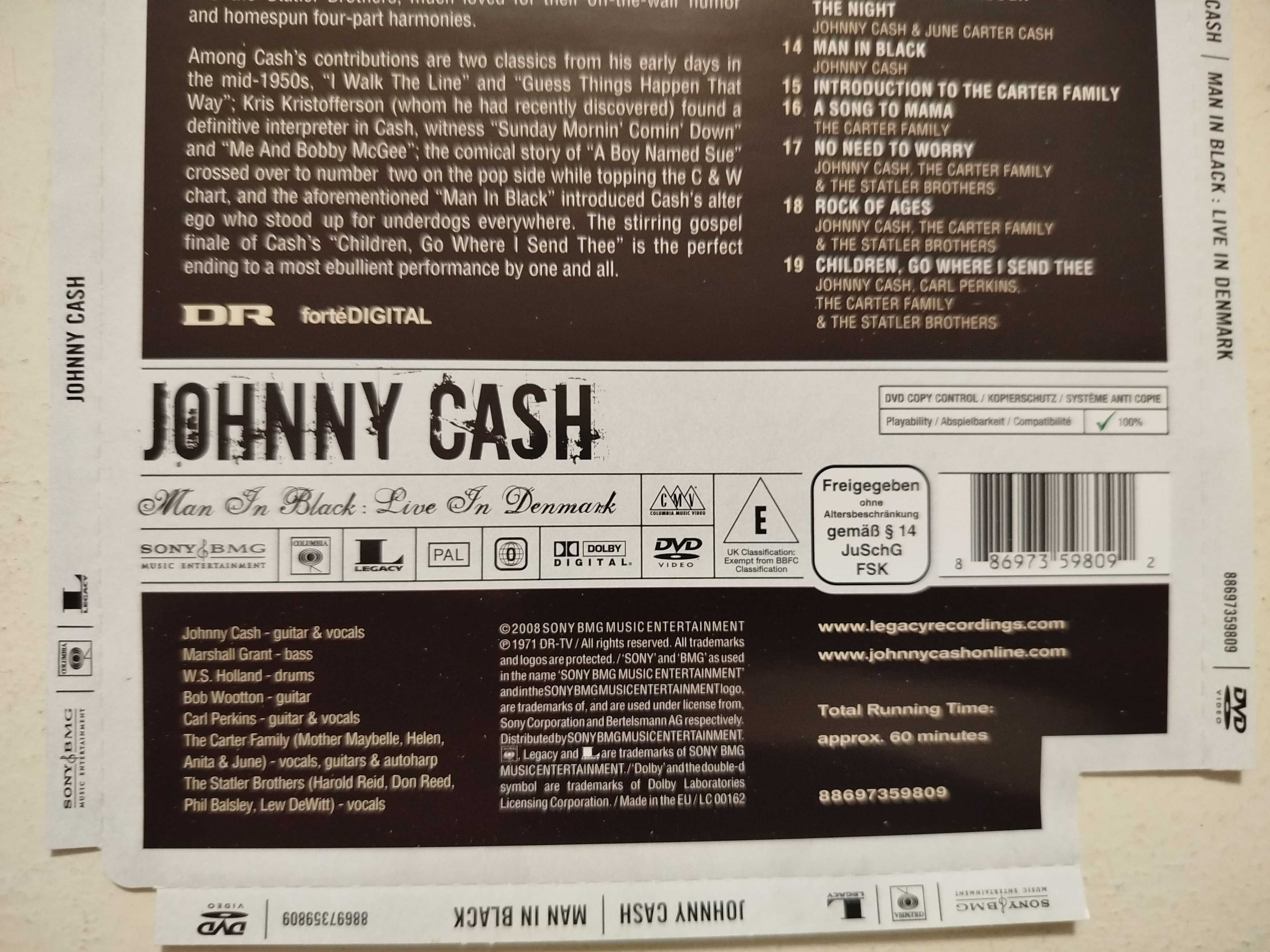 Johnny Cash Man in black Live in Denmark DVD
