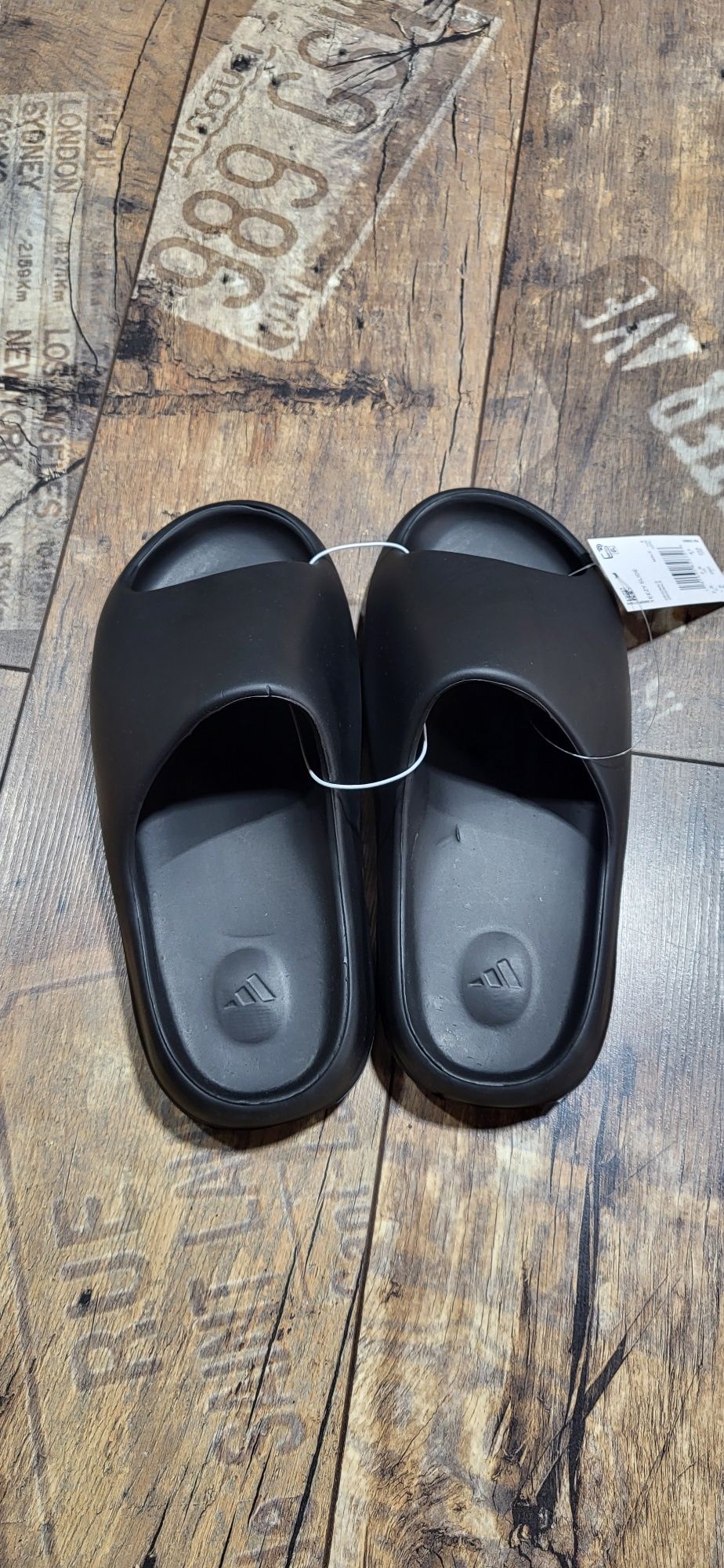 Czarne klapki yeezy slide unisex damskie męskie 41