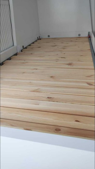 łóżko ikea Flekke 80x200 rozkładane z szufladami, stan bardzo dobry