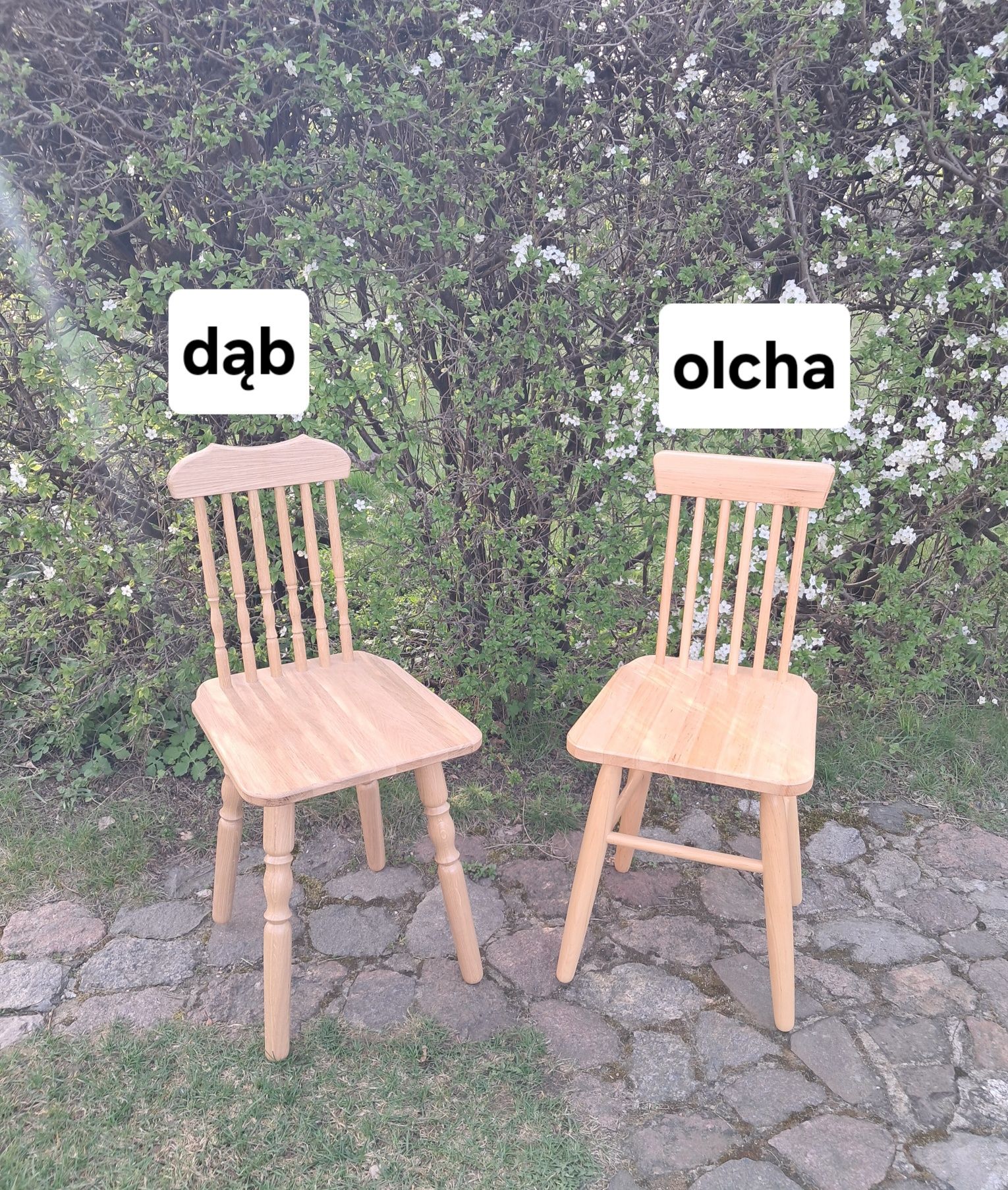 Krzesło drewniane kuchnia/jadalnia dąb/olcha 81cm