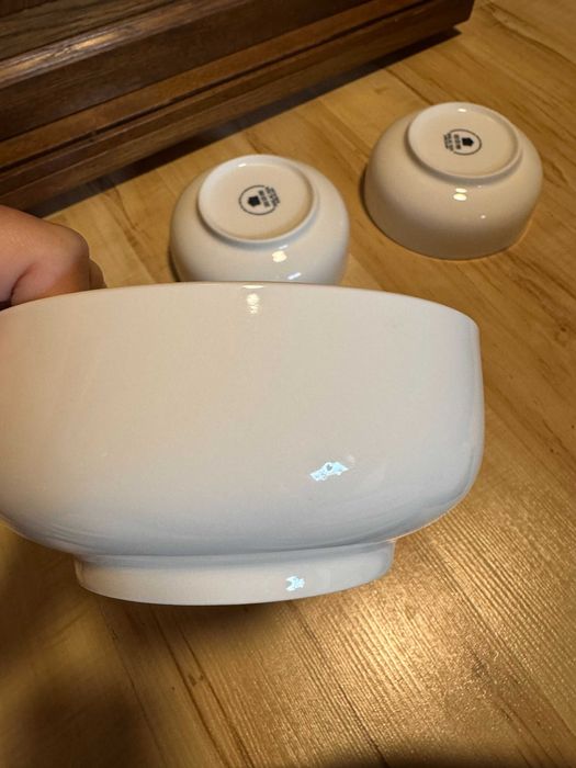Zestaw 4 porcelanowych misek MALACASA klasyka funkcjonalność 500ml