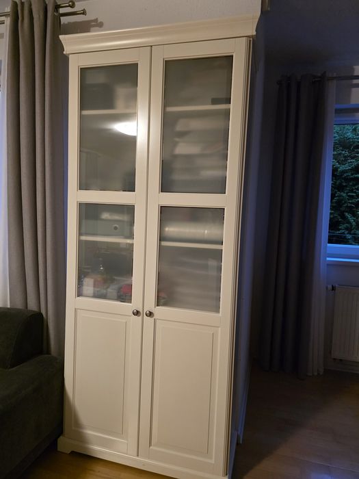 Ikea witryna biała Liatorp . Biblioteczka  Kredens