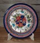 Talerz Zegar ścienny ceramiczny 27,5 cm ceramika Bolesławiec Z.C.B.
