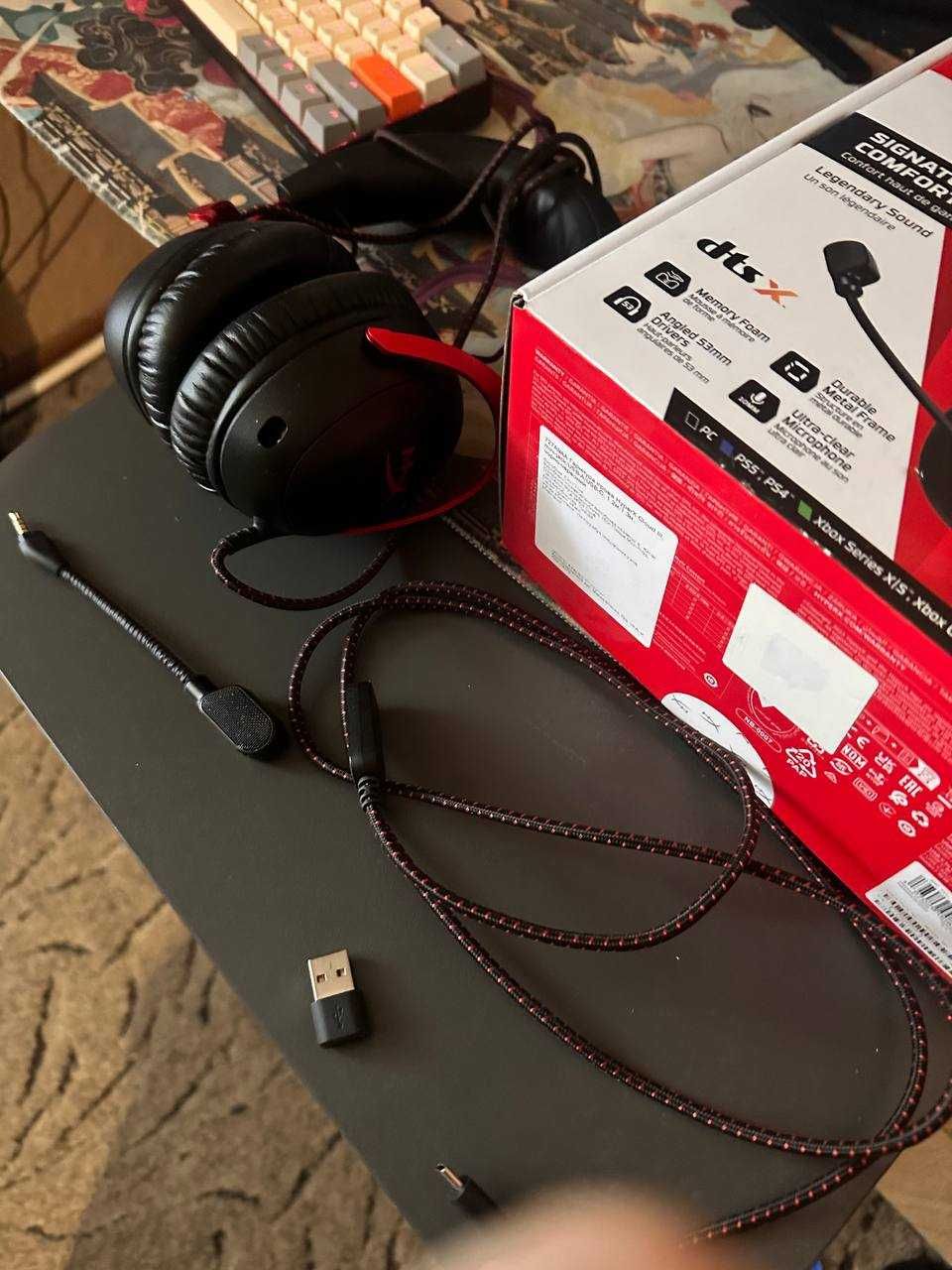 Навушники HyperX Cloud III Wireless Black-Red