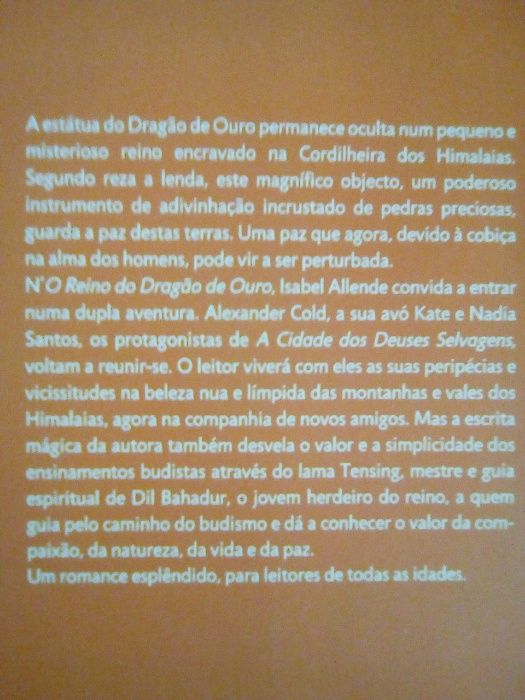 O Reino do Dragão de Ouro, de Isabel Allende