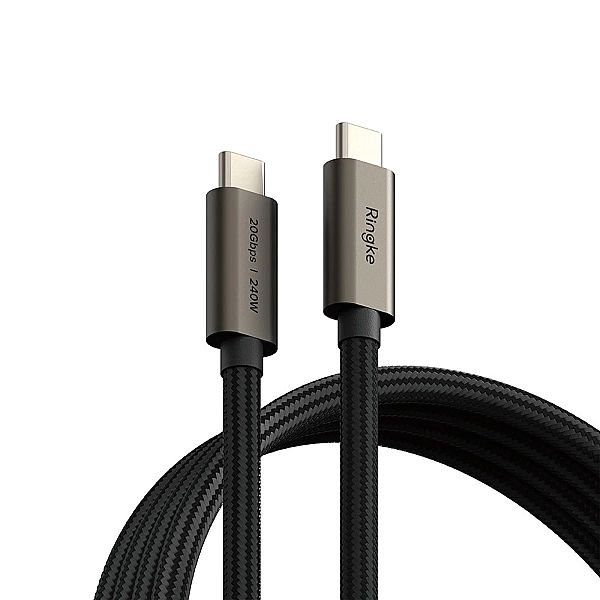 Ringke Usb 3.2 Gen 2X2 Type-C Cable Pd240W 100Cm Black