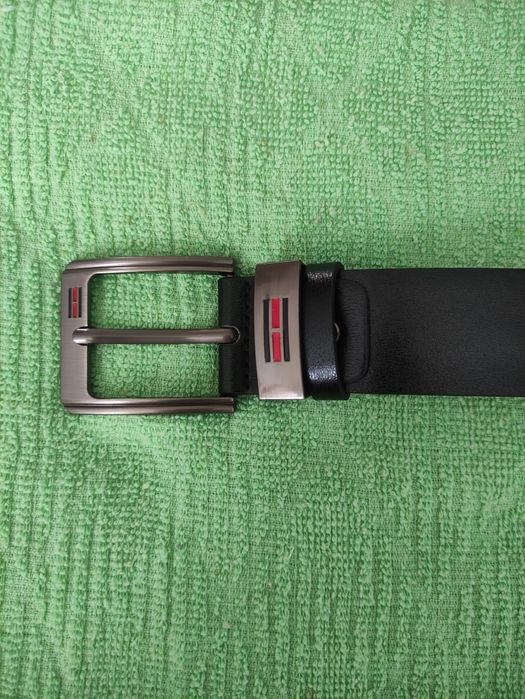 Ремінь шкіряний чоловічий 120см. Чорний кольор.